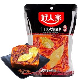Haqiqiy Xitoy qaynatgichli sho'rva bazasi (500 g), Haorenjia Sichuan qaynatgichli sho'rva sousi achchiq ziravorlar